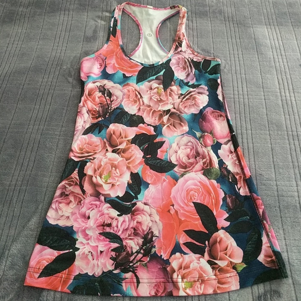 Lululemon floral tank.